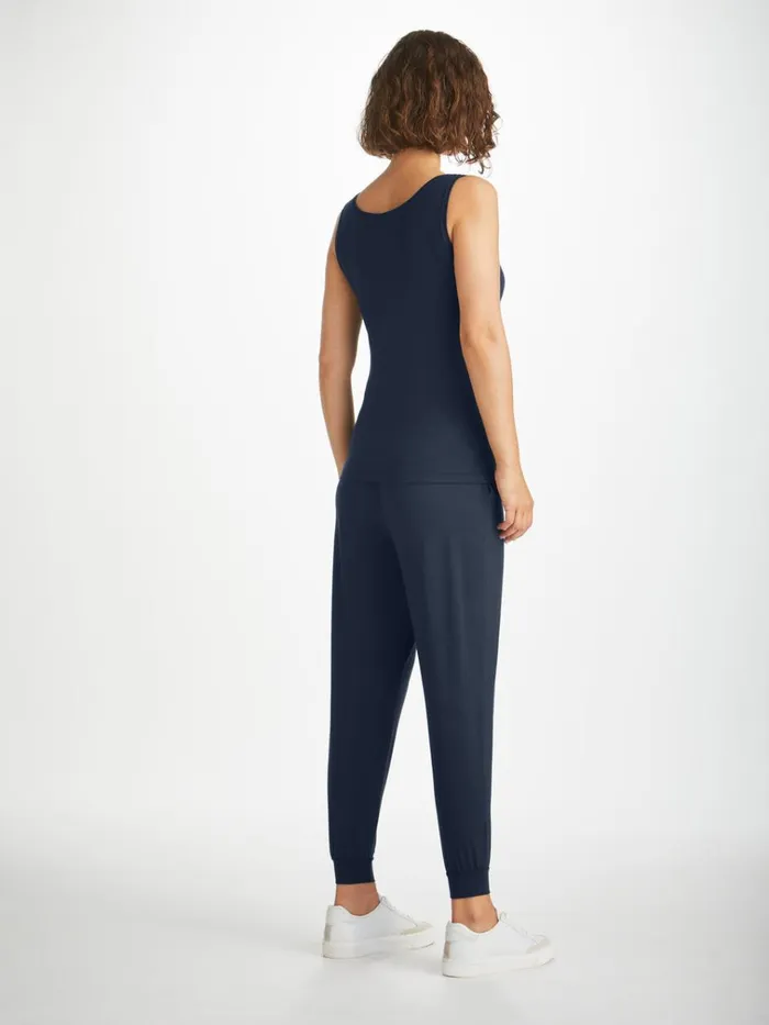 Tank Tops Women Derek Rose Support Vest Lara Micro Modal Stretch Navy
