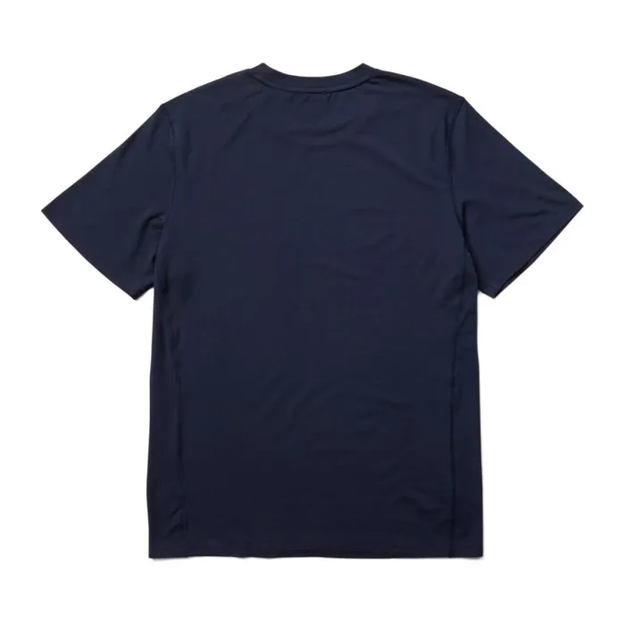 Tencel Short Sleeve Tee Navy Men Merrell Tops