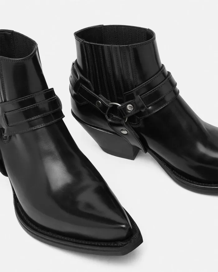 Texano Ankle Boots 50 Mm Black Women Versace Boots