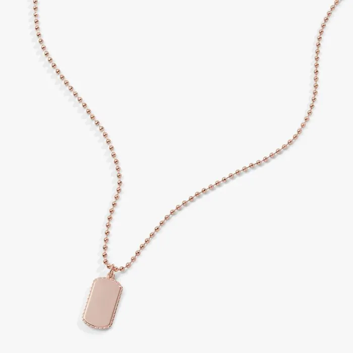 Textured Border Dog Tag Necklace Silver Women Alex And Ani Love Textured Border Dog Tag Necklace Silver Women Alex And Ani Love