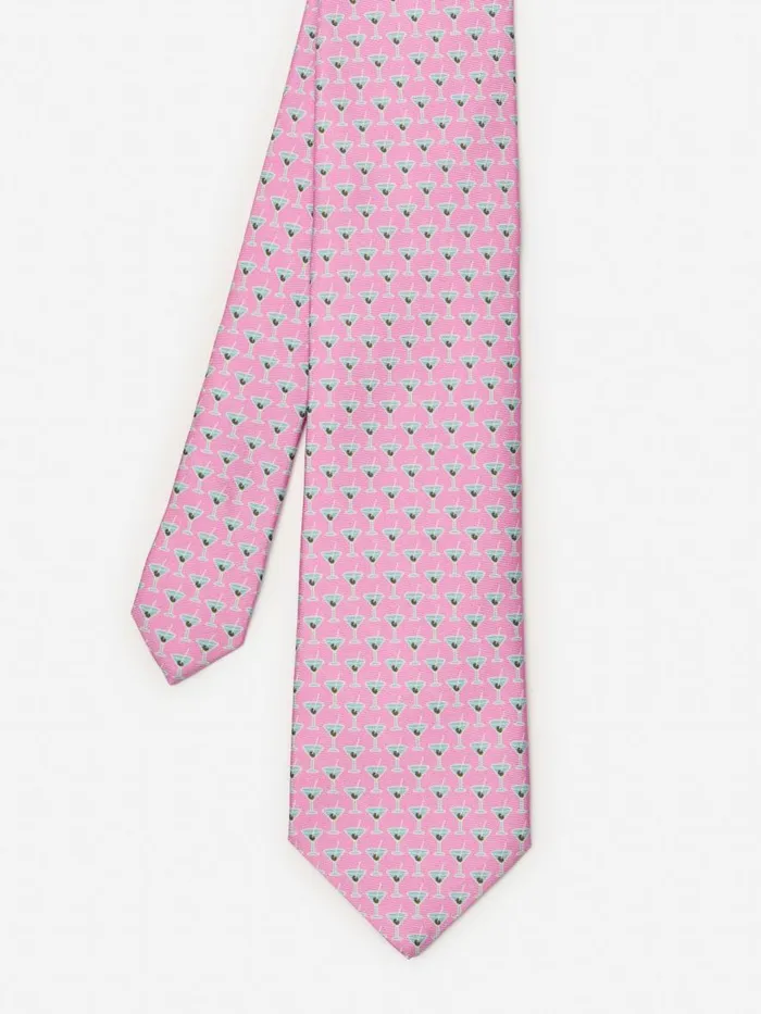 Ties Men JMcLaughlin Italian Silk Tie In Martini Pink