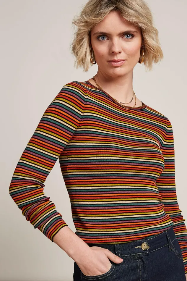 Tops and Shirts Women King Louie Agnes Rib Top Vida Black 8211 Vida