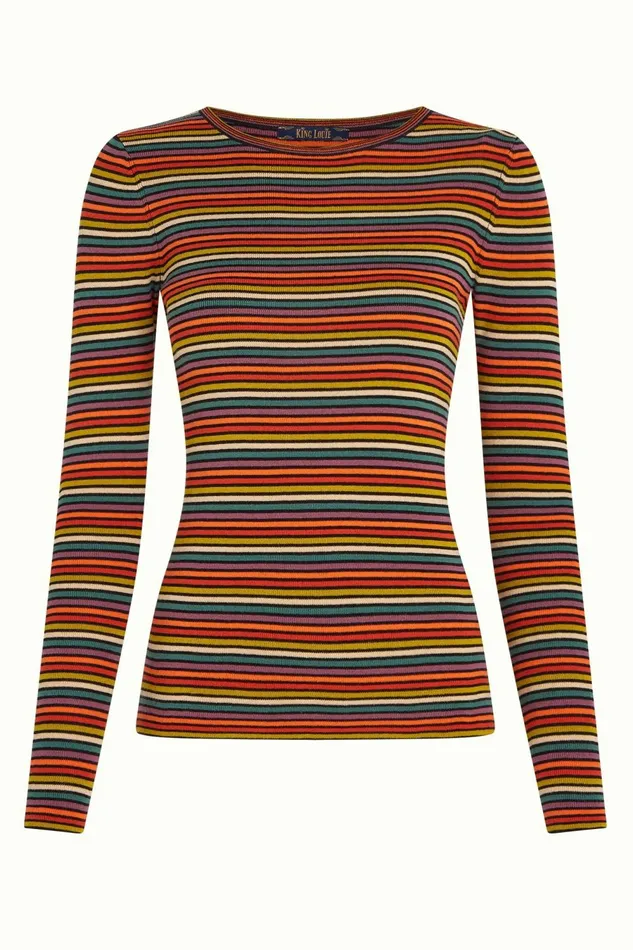 Tops and Shirts Women King Louie Agnes Rib Top Vida Black 8211 Vida
