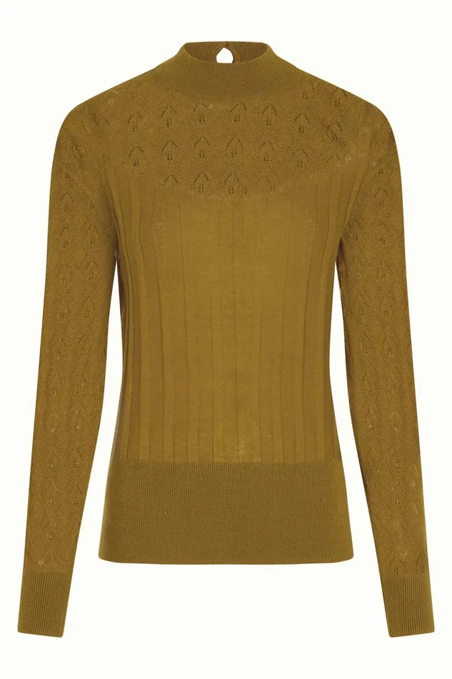 Tops and Shirts Women King Louie Agnes Turtle Top Appleton Golden Brown 8211 Appleton