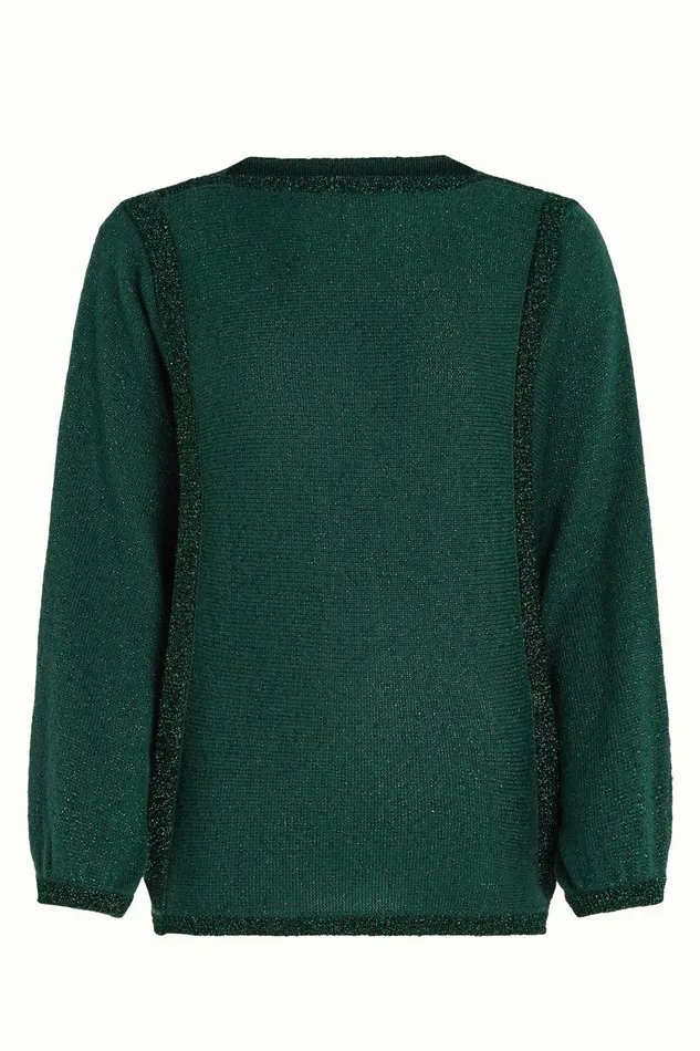 Tops and Shirts Women King Louie Azzura Knit Top Eighties Urban Green 8211 Eighties
