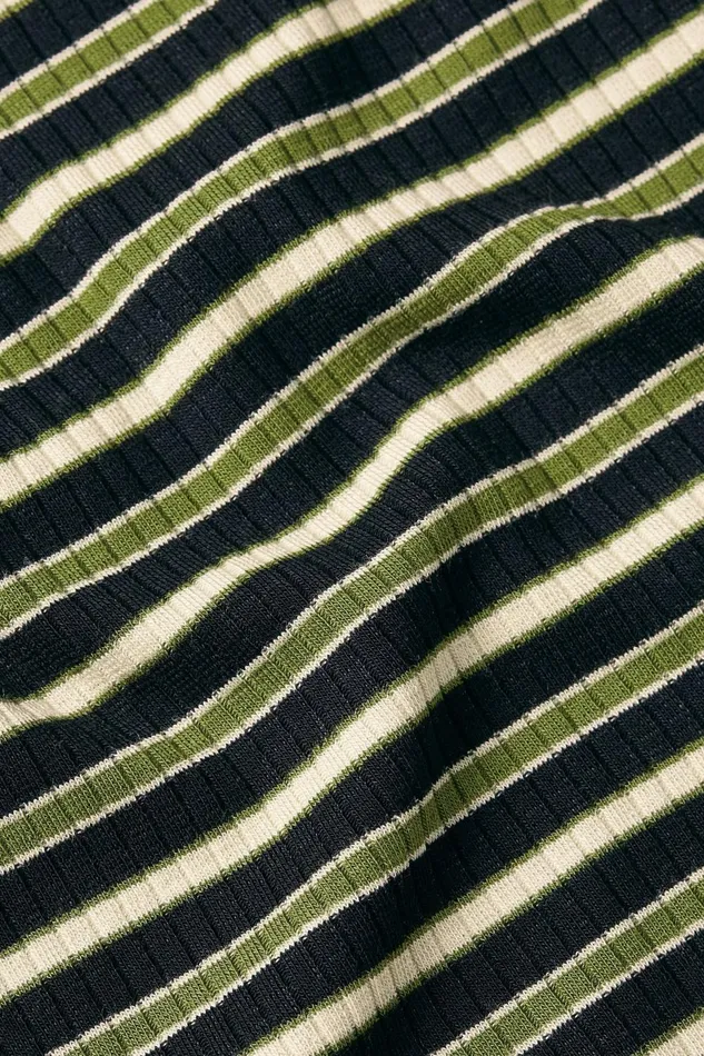 Tops and Shirts Women King Louie Carice V Top Pimm Stripe Woodbine Green 8211 Pimm Stripe