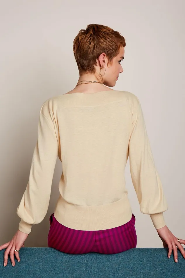 Tops and Shirts Women King Louie Cybil Top Cocoon Cream 8211 Cocoon