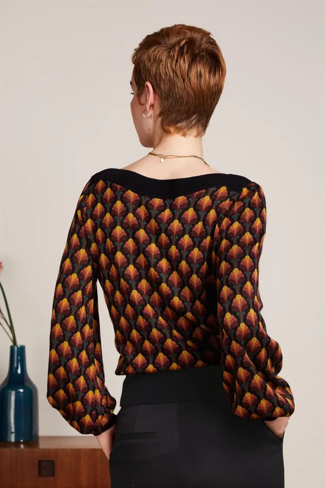 Tops and Shirts Women King Louie Erin Bell Top Waterloo Black 8211 Waterloo