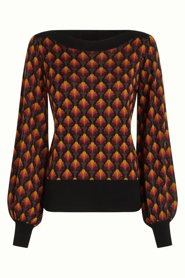 Tops and Shirts Women King Louie Erin Bell Top Waterloo Black 8211 Waterloo