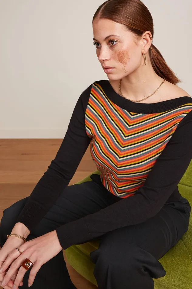 Tops and Shirts Women King Louie Ivy Top Vida Black 8211 Vida