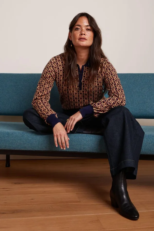 Tops and Shirts Women King Louie Polo Bell Top Ripley Evening Blue 8211 Ripley Tops and Shirts Women King Louie Polo Bell Top Ripley Evening Blue 8211 Ripley