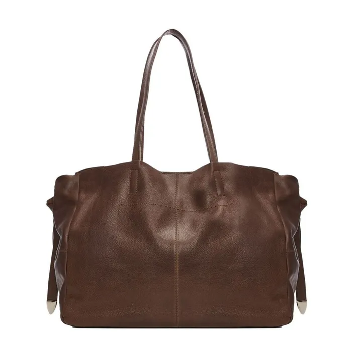 Tote Bags Women Moda In Pelle Indie Bag Dark Tan Leather