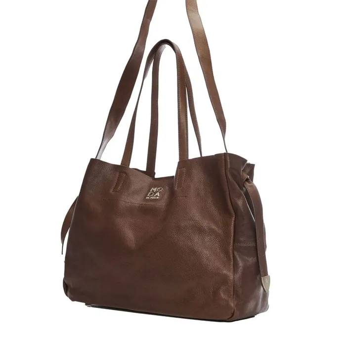 Tote Bags Women Moda In Pelle Indie Bag Dark Tan Leather