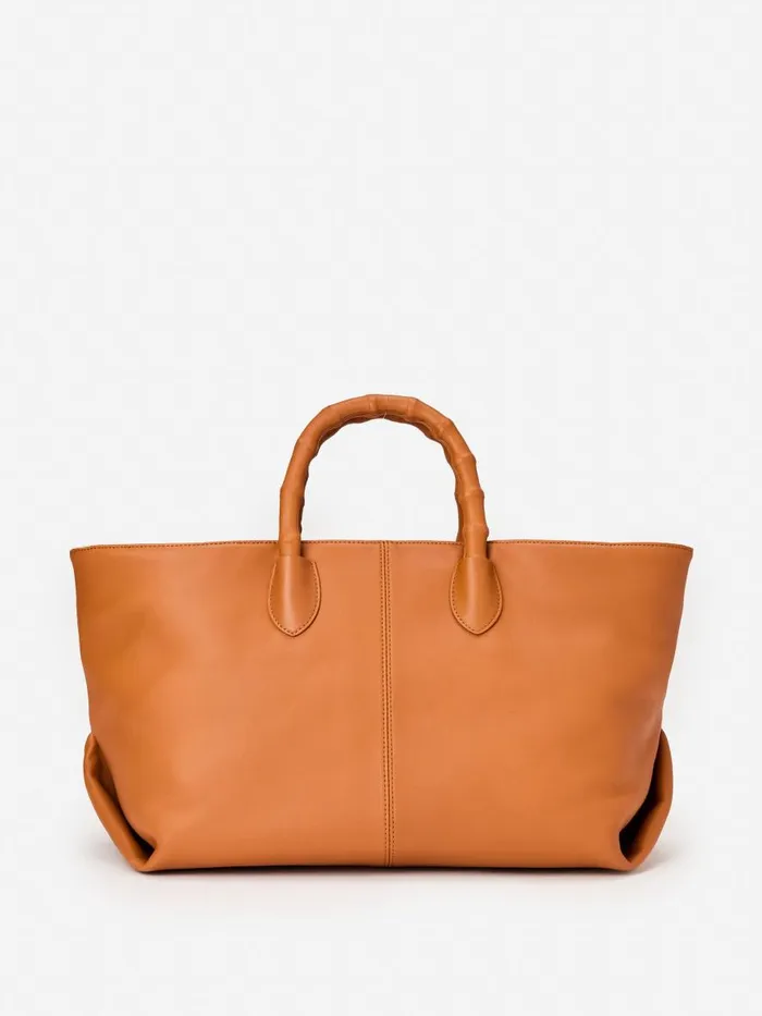 Totes WomenMen JMcLaughlin Melissa Leather Tote Bag Dark Vachetta