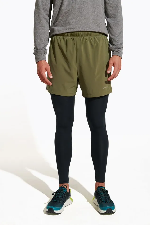 Trail Running Legging Black Men Merrell Bottoms