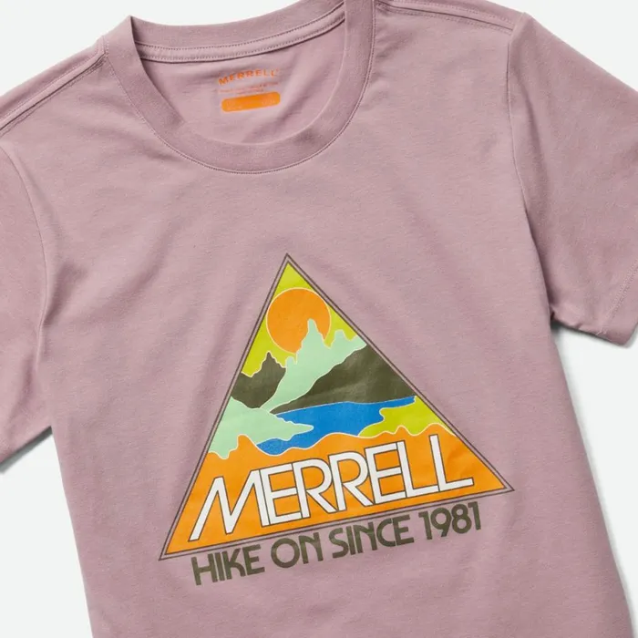 Triangle Tee Elderberry Women Merrell Tops