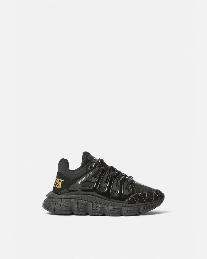 Trigreca Kids Sneakers Blackgold Children Versace Shoes