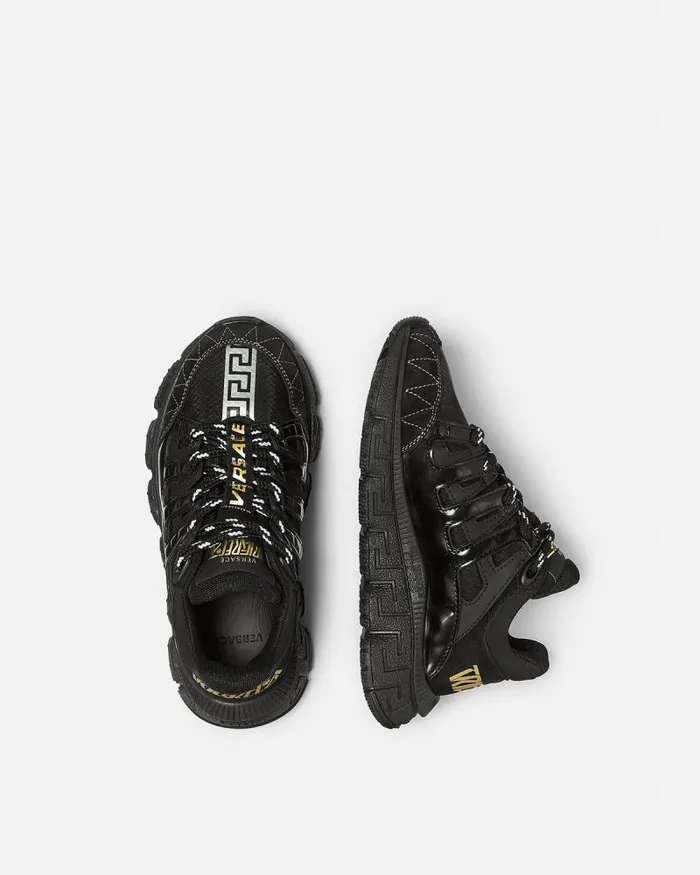 Trigreca Kids Sneakers Blackgold Children Versace Shoes