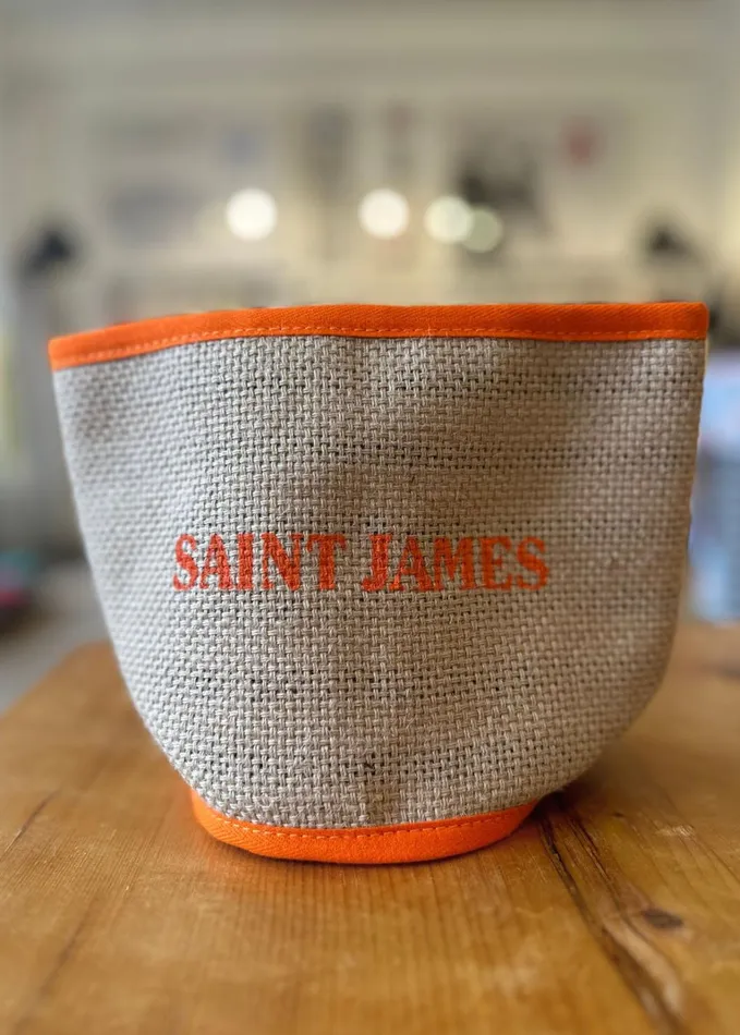 Trinket Tray Natural Canvas Ecrunavyorange Women Saint James Bags