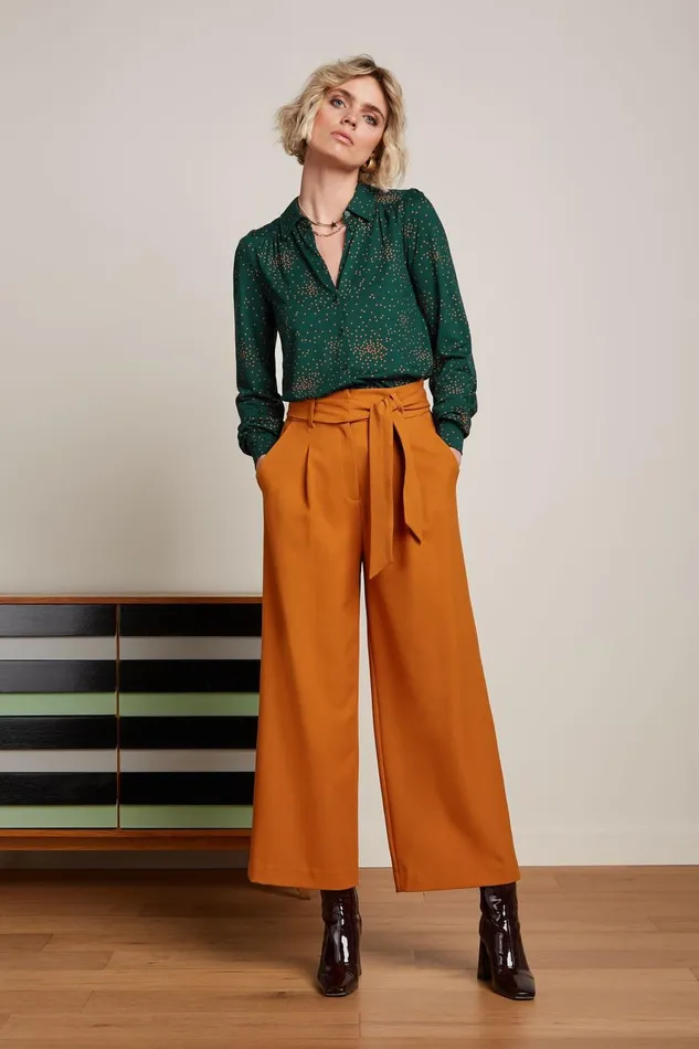 Trousers Women King Louie Ava Pants Tuillerie Maple Orange 8211 Tuilerie