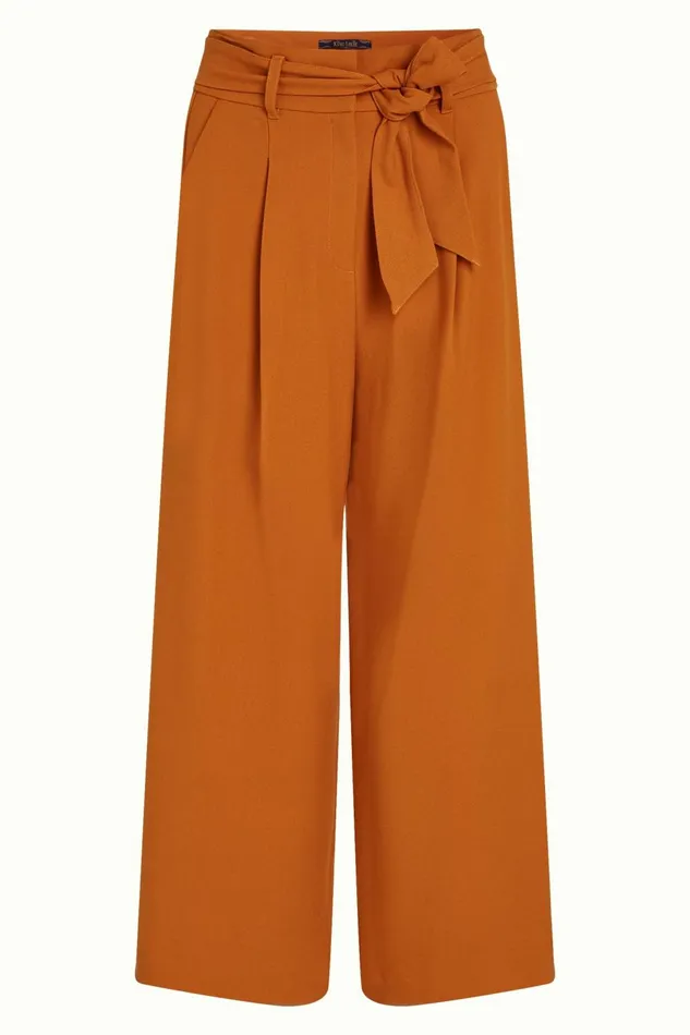 Trousers Women King Louie Ava Pants Tuillerie Maple Orange 8211 Tuilerie