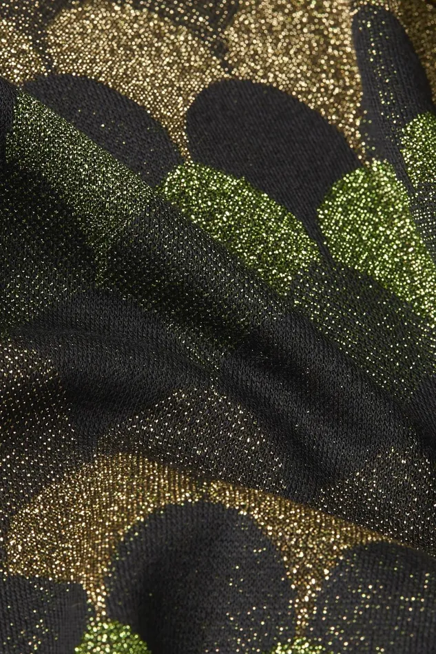 Trousers Women King Louie Border Palazzo Pants Diva Jacquard Olive Green 8211 Diva