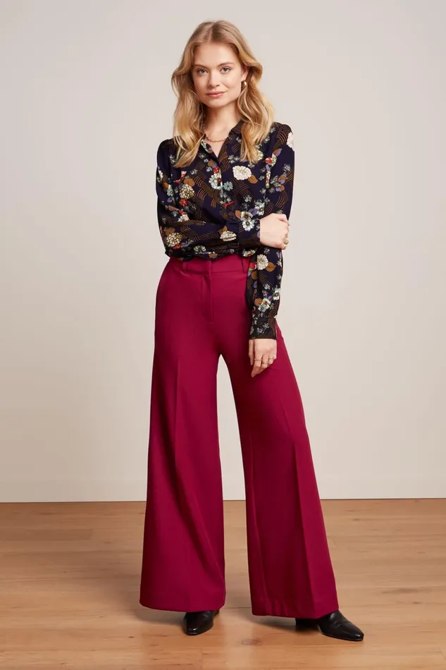 Trousers Women King Louie Chloe Pants Marple Rumba Red 8211 Marple