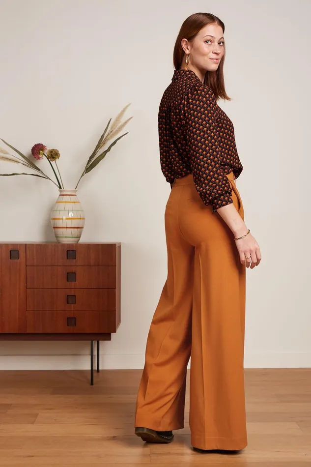 Trousers Women King Louie Chloe Pants Tuillerie Maple Orange 8211 Tuilerie