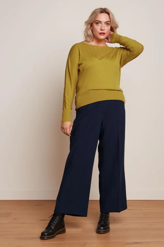 Trousers Women King Louie Federica Pants Marple Blue 8211 Marple