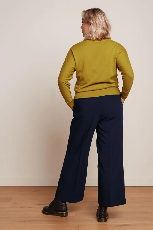 Trousers Women King Louie Federica Pants Marple Blue 8211 Marple