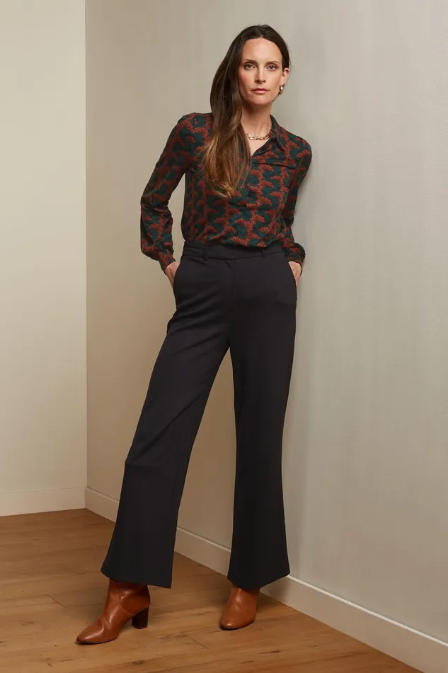 Trousers Women King Louie Federica Pants Milano Uni Black 8211 Milano Uni