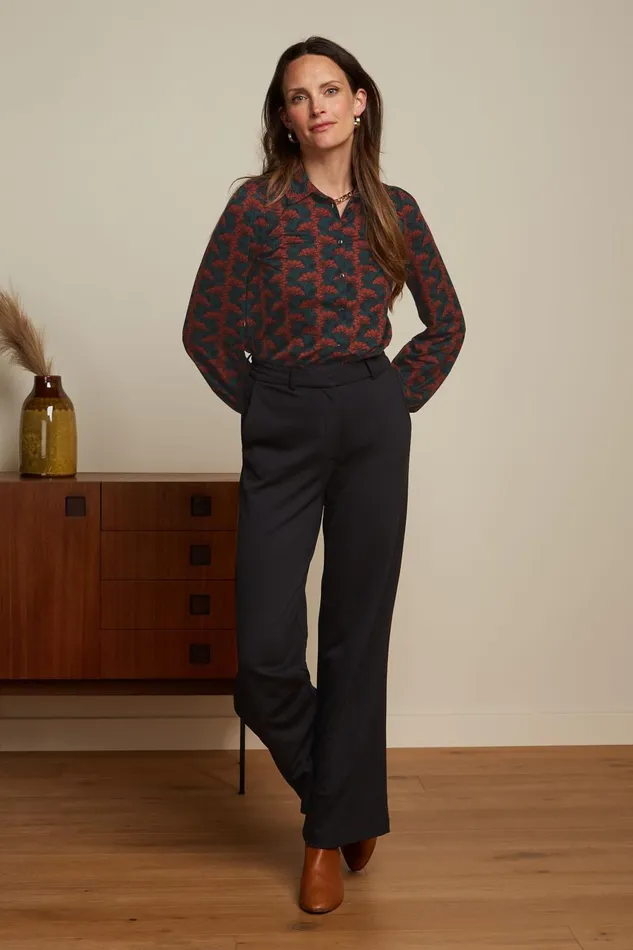 Trousers Women King Louie Federica Pants Milano Uni Black 8211 Milano Uni