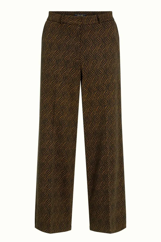 Trousers Women King Louie Federica Pants Ruby Jacquard Black 8211 Ruby Jacquard