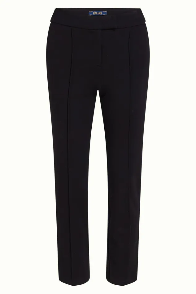Trousers Women King Louie Luz Pintuck Pants Aurora Black 8211 Aurora