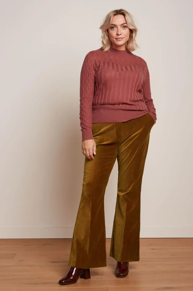 Trousers Women King Louie Marcie Flared Pants Uni Fargo Golden Brown 8211 Uni Fargo Trousers Women King Louie Marcie Flared Pants Uni Fargo Golden Brown 8211 Uni Fargo