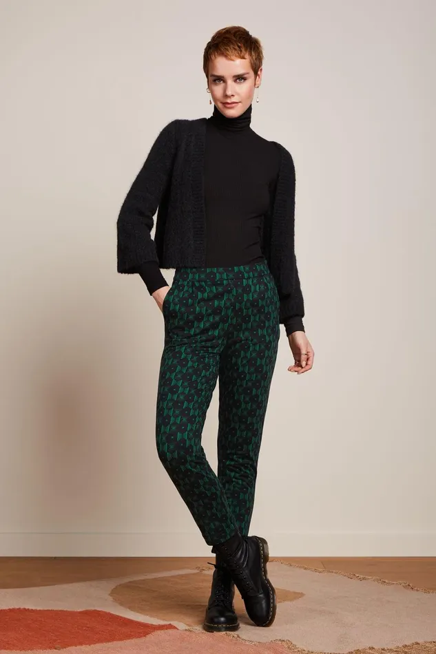 Trousers Women King Louie Roisin Pants Marvin Para Green 8211 Marvin