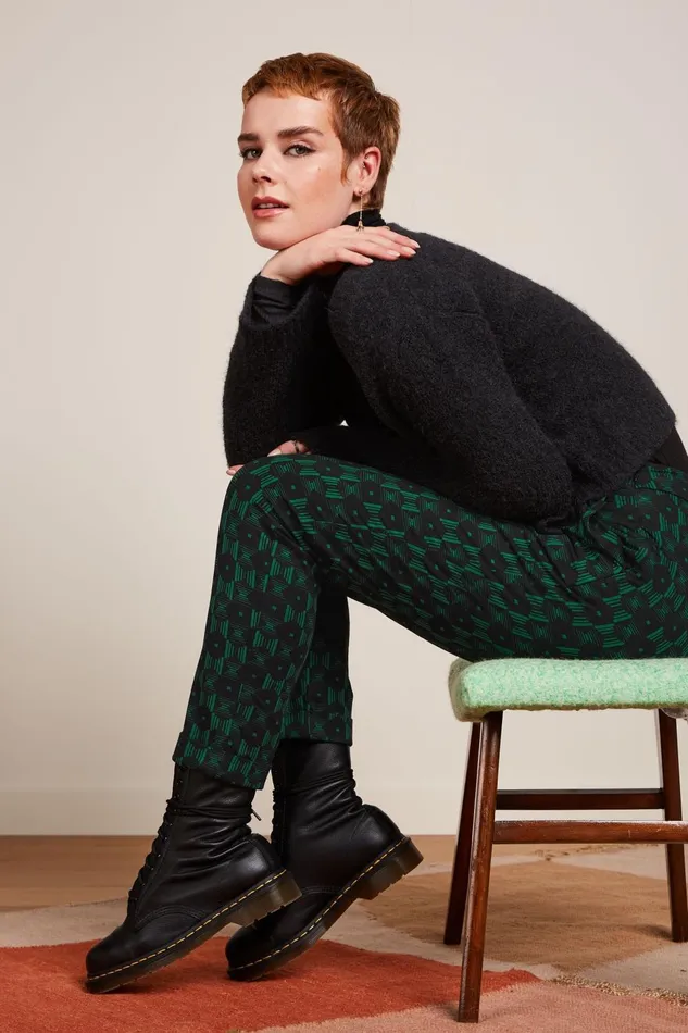 Trousers Women King Louie Roisin Pants Marvin Para Green 8211 Marvin