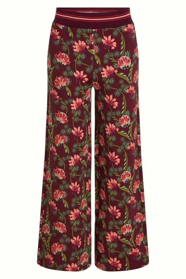 Trousers Women King Louie Sweat Pants Shanty Cabernet Red 8211 Shanty
