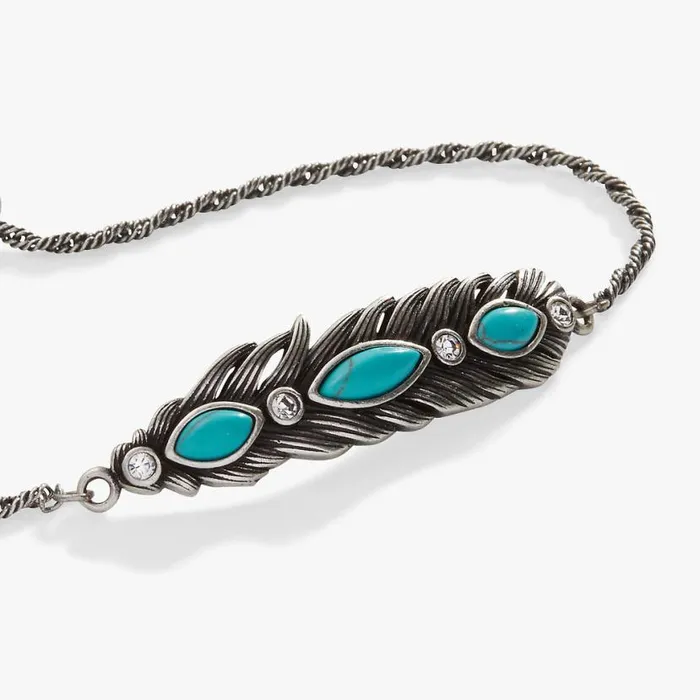 Turquoise Feather Bolo Bracelet Silver Women Alex And Ani Bracelets