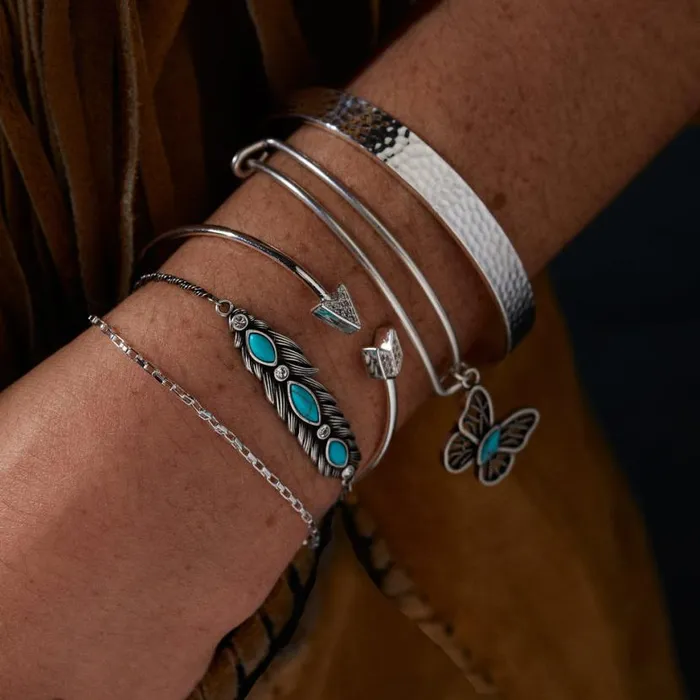 Turquoise Feather Bolo Bracelet Silver Women Alex And Ani Bracelets