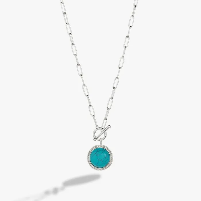 Turquoise Toggle Necklace Silver Women Alex And Ani Strength Protection