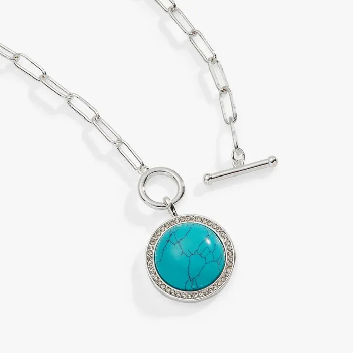 Turquoise Toggle Necklace Silver Women Alex And Ani Strength Protection