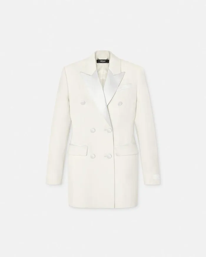 Tuxedo Hourglass Blazer White Women Versace Dresses