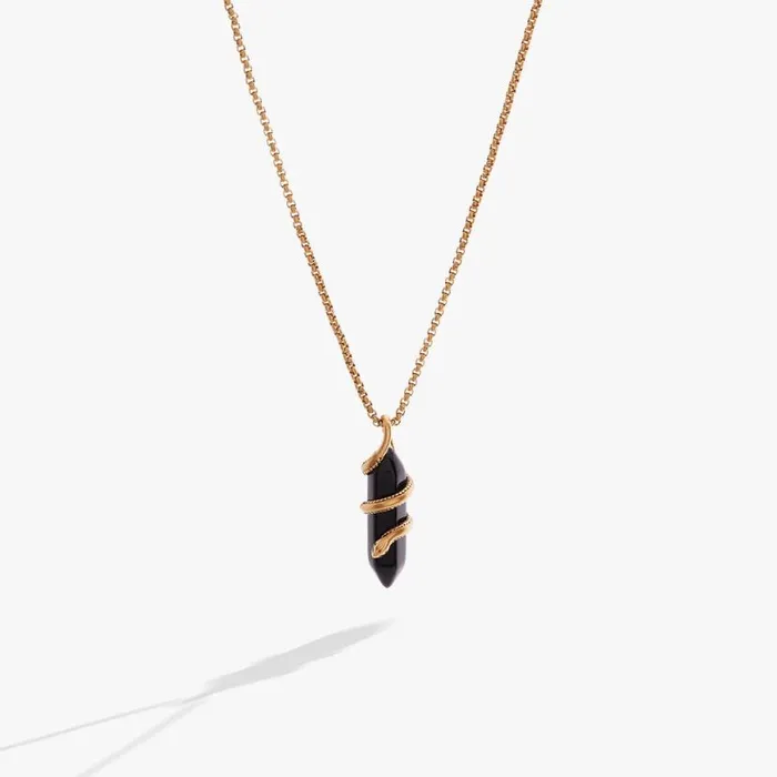 Untamed Snake Crystal Pendant Necklace Antique Gold Women Alex And Ani Necklaces Untamed Snake Crystal Pendant Necklace Antique Gold Women Alex And Ani Necklaces