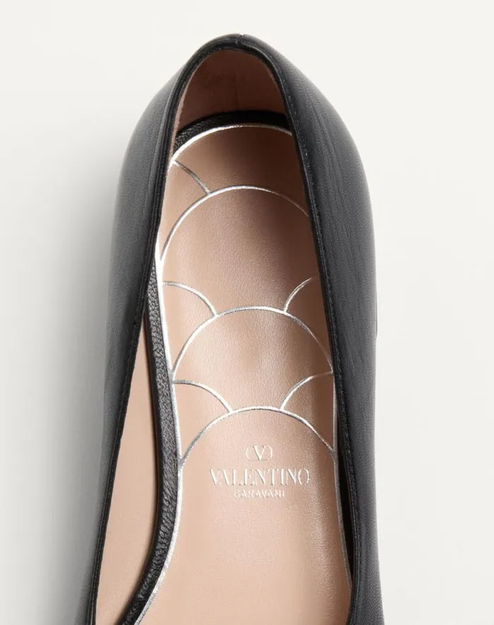 Valentino Ballerinas Woman Maryjane Preshoes Ballerina In Kidskin With Jewel Button 20mm For Woman In Water Rosecrystalpink Water Rosecrystalpink Valentino Ballerinas Woman Maryjane Preshoes Ballerina In Kidskin With Jewel Button 20mm For Woman In Water Rosecrystalpink Water Rosecrystalpink