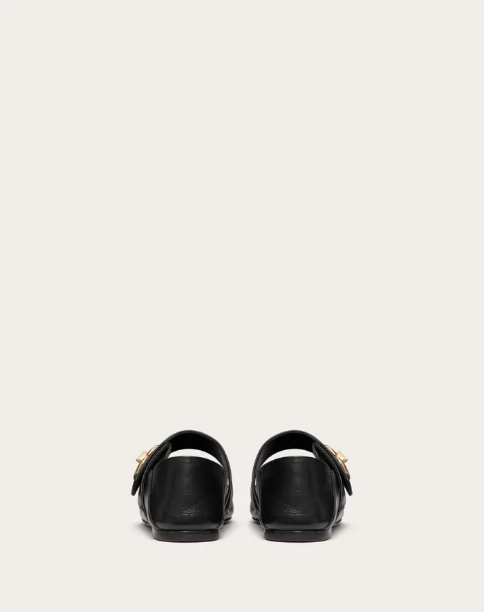 Valentino Ballerinas Woman Vlogo Locker Maryjane Ballerina In Calfskin For Woman In Ivory Ivory Valentino Ballerinas Woman Vlogo Locker Maryjane Ballerina In Calfskin For Woman In Ivory Ivory