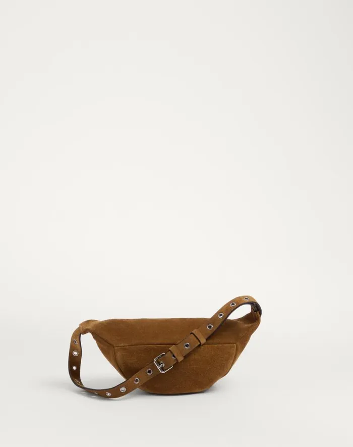 Valentino Belt Bags Man Valentino Garavani Nellcte Suede Belt Bag For Man In Havana Beige Havana Beige