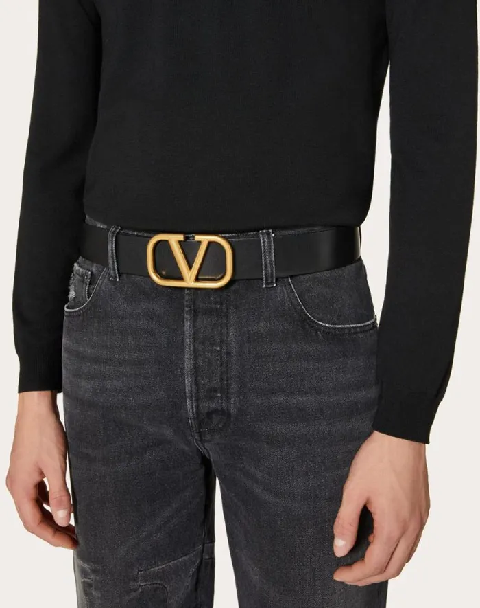 Valentino Belts Man Vlogo Signature Calfskin Belt 40 Mm For Man In Saddle Brown Saddle Brown Valentino Belts Man Vlogo Signature Calfskin Belt 40 Mm For Man In Saddle Brown Saddle Brown