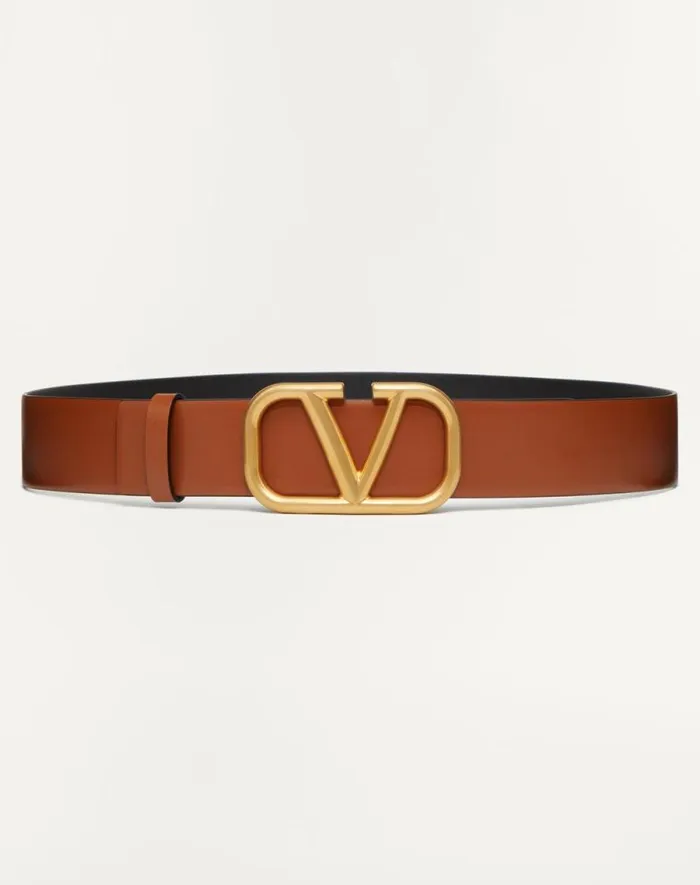 Valentino Belts Man Vlogo Signature Calfskin Belt 40 Mm For Man In Saddle Brown Saddle Brown Valentino Belts Man Vlogo Signature Calfskin Belt 40 Mm For Man In Saddle Brown Saddle Brown