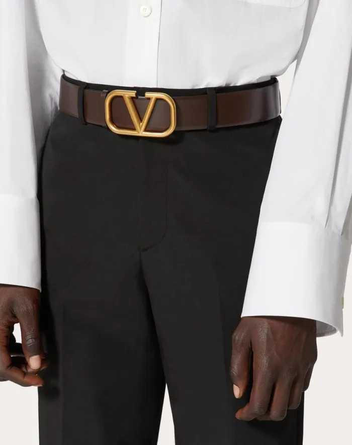Valentino Belts Man Vlogo Signature Calfskin Belt 40 Mm For Man In Saddle Brown Saddle Brown Valentino Belts Man Vlogo Signature Calfskin Belt 40 Mm For Man In Saddle Brown Saddle Brown